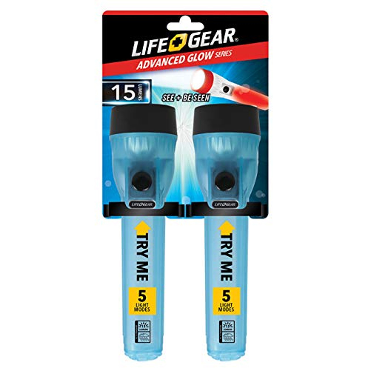 Dorcy TG12-60531-RGB Life+Gear 2PK グロー ミニ懐中電灯 安全グロー ハンドル付き JB Tools