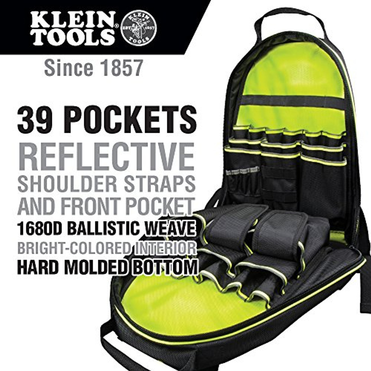 ⋆。˚✩ ⋆。˚✩ Klein Tools 55597 Tool Bag Backpack, Tradesman Pro Tool