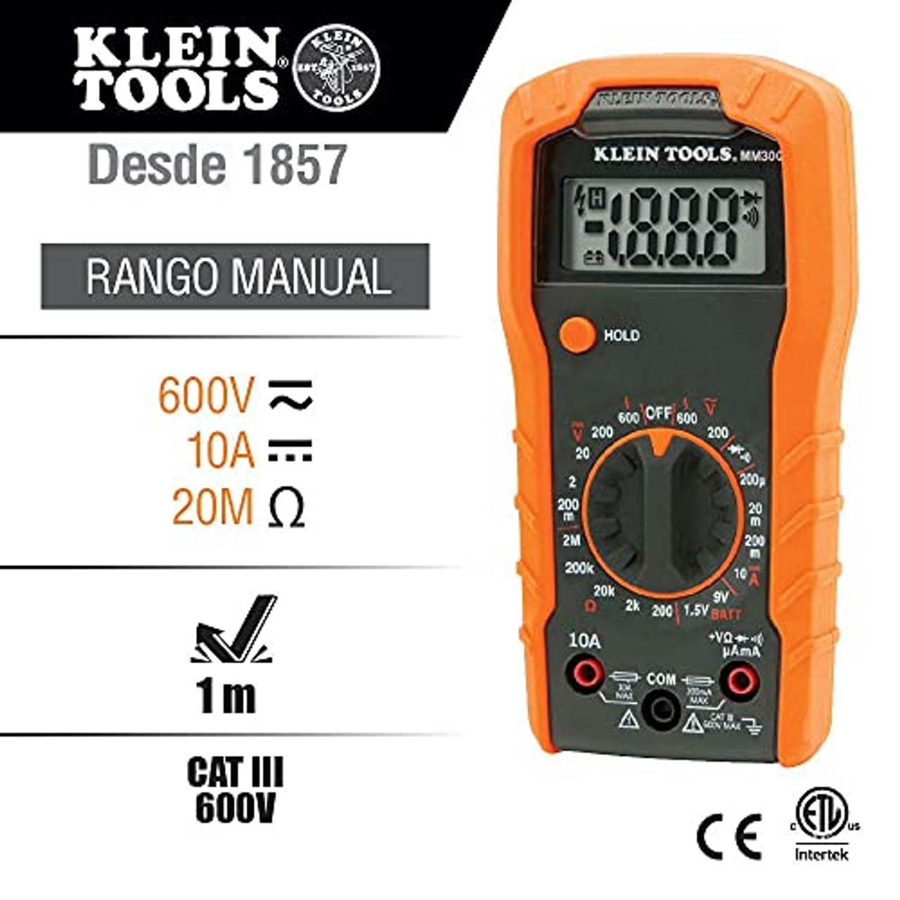 aKLEIN TOOLS 69149P KIT DE TEST MULTIMÈTRE, MULTIMÈTRE NUMÉRIQUE KLEIN , TESTEUR DE TENSION