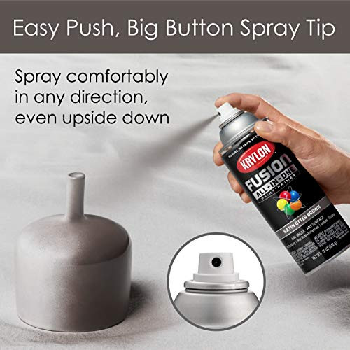 Krylon Fusion K02795007 AllIn1 Spray Paint for In/Outdoor, Satin
