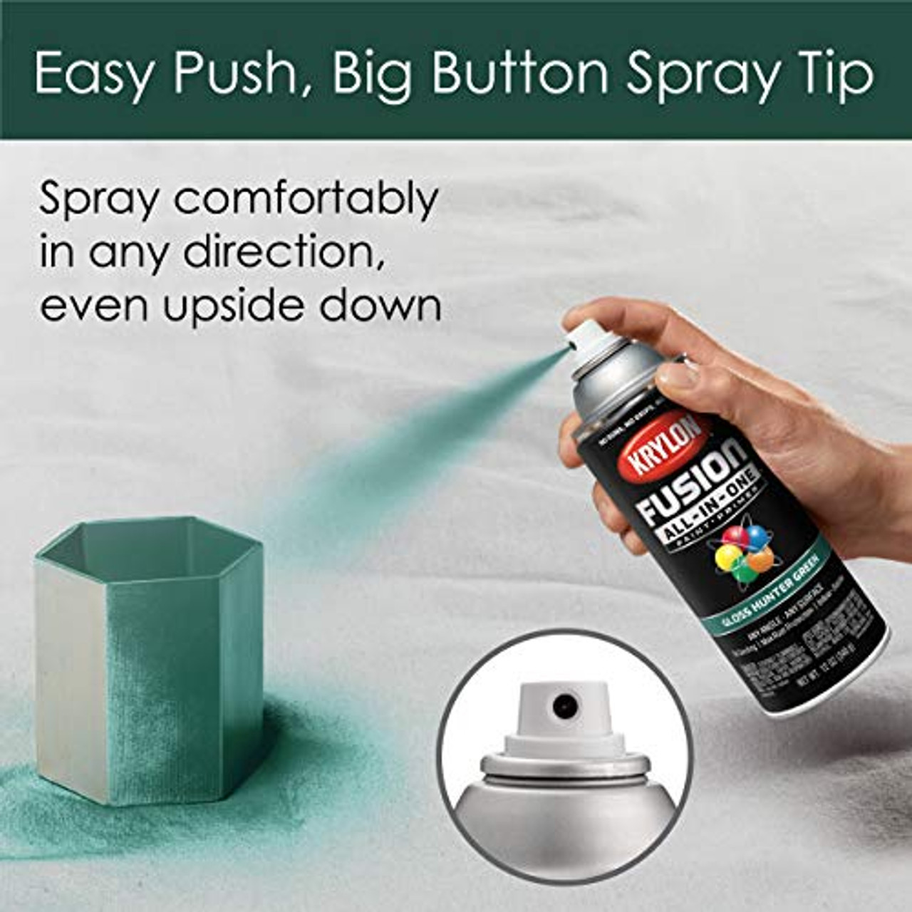 Krylon Fusion K02789007 AllIn1 Spray Paint for In/Outdoor, Gloss