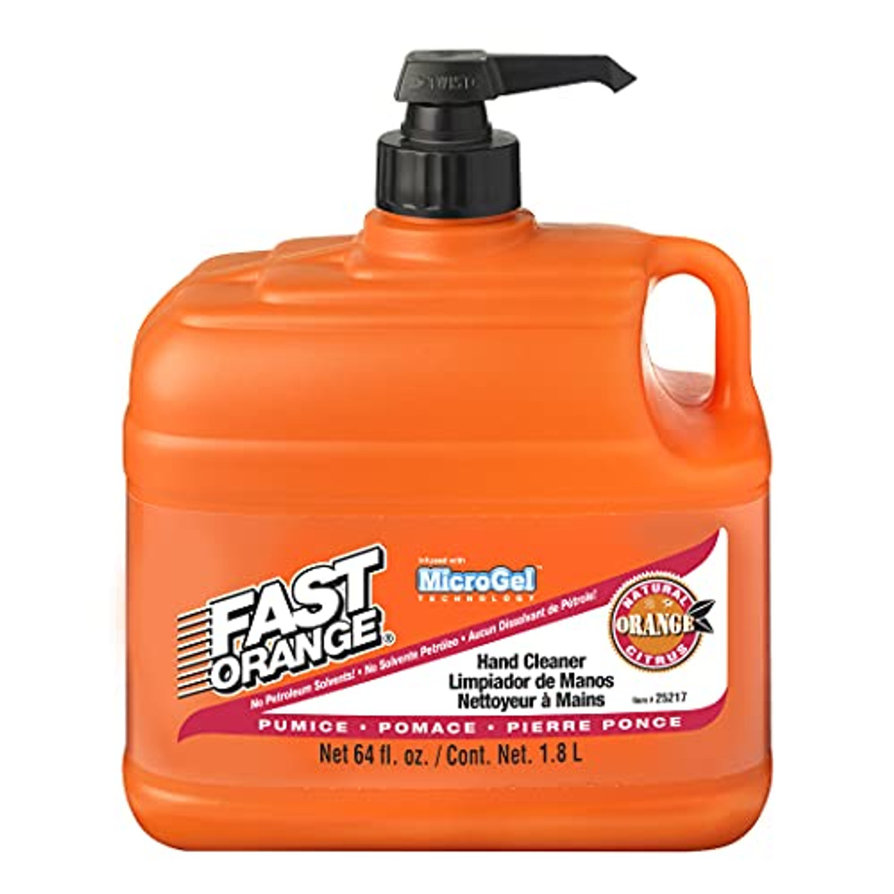 Permatex 25217 Fast Orange Pumice Lotion Hand Cleaner, 1/2 Gallon