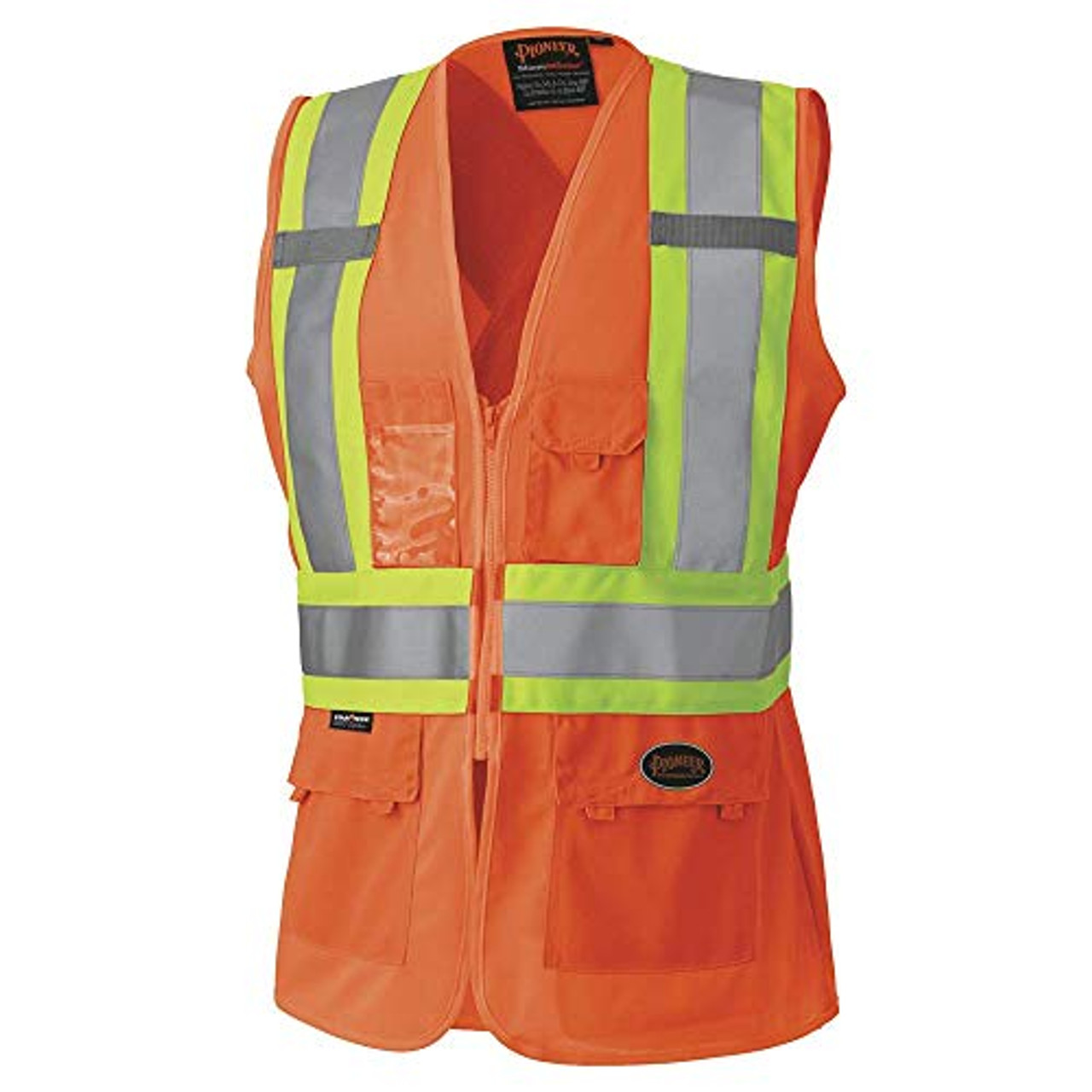 Pioneer Safety V1021850U-XL Sicherheitsweste für Damen, gut sichtbar,  reflektierend