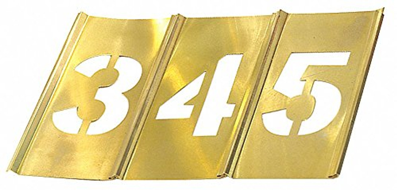 C.H. Hanson 45-Piece Letter/ Number Brass Stencil Set (2 Inches)