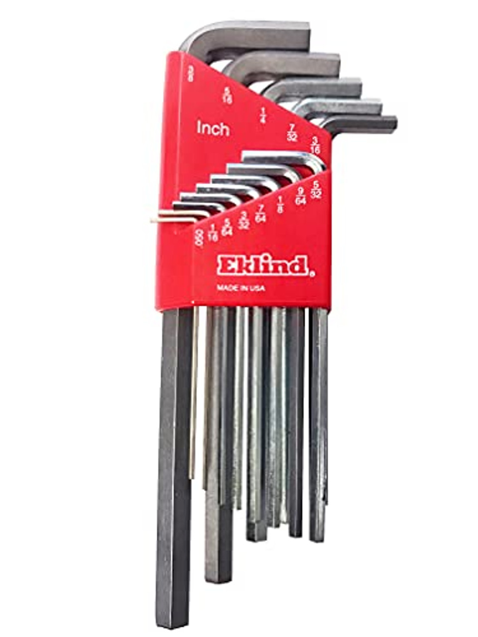 Eklind 11213 Bright-Hex-L Key Allen Wrench - 13pc set SAE Inch Sizes  .050-3/8