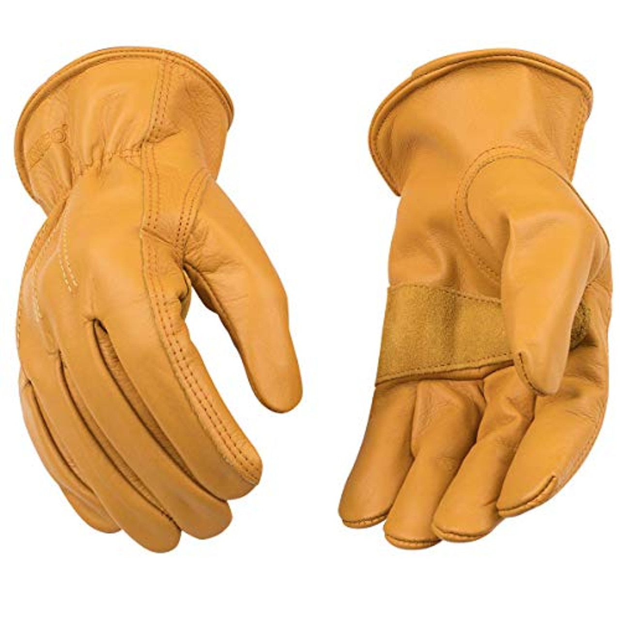 Cowhide Leather Work Gloves with Impact Protection, X-Large