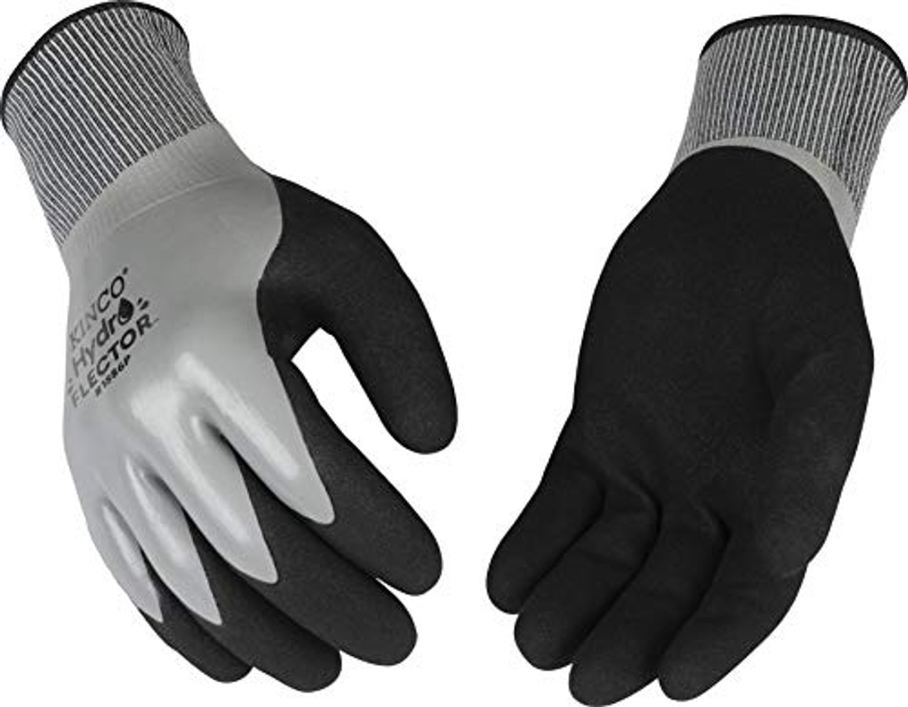 Kinco 1886p-l guantes de trabajo impermeables de nitrilo con forro