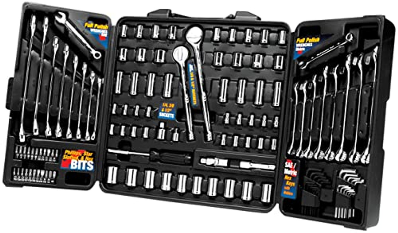 Performance Tool W1525 SAE/メトリック三つ折り自動車修理用メカニックツールセット JB Tools