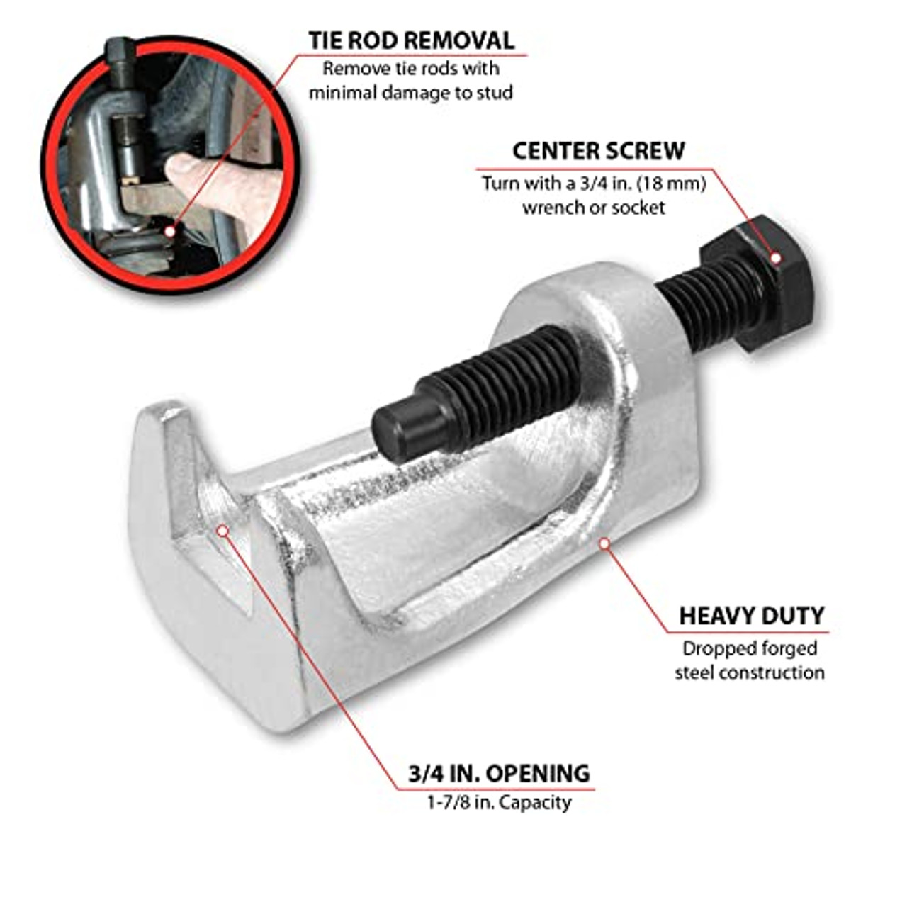 Performance Tool W83025 Tie Rod Puller JB Tools