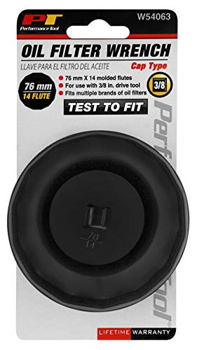 Performance Tool W54063 Cap Filter Wrench, 76mm 14 Flutes JB Tools