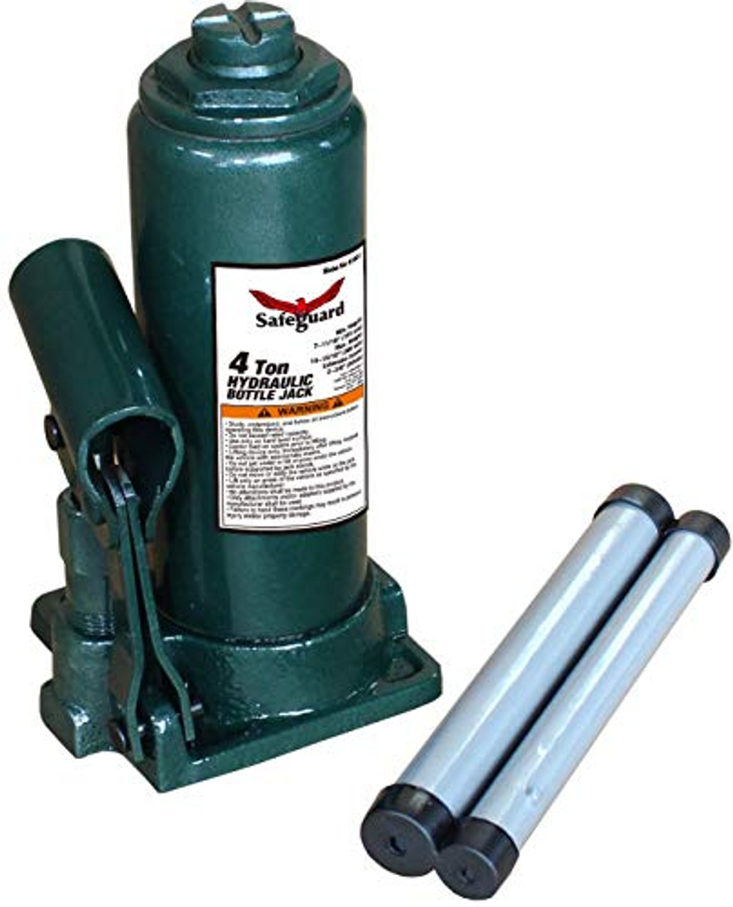 Safeguard 61041 Bottle Jack, Steel, Ton Capacity JB Tools