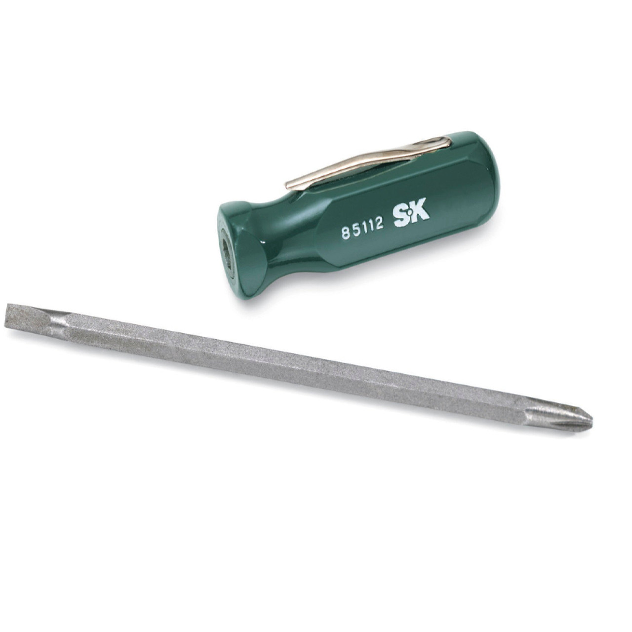 SK Tools 85112 Screwdriver, 2in1 SureGrip Pocket Screwdriver | JB