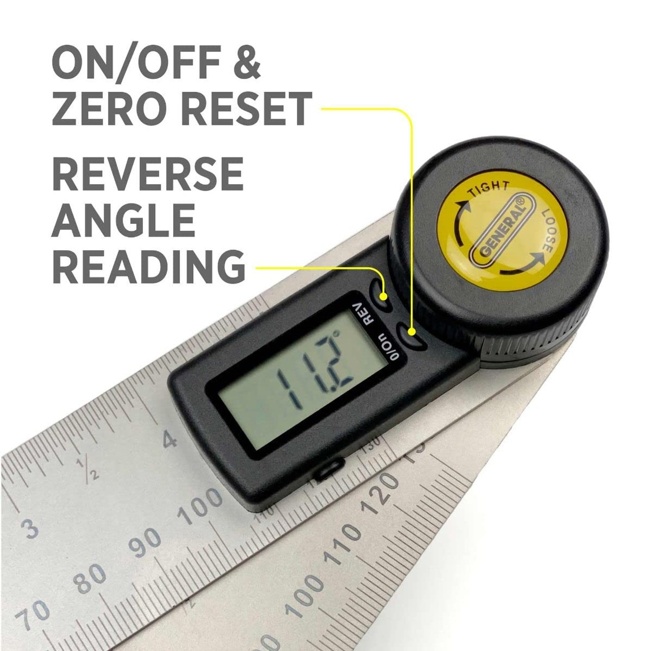 General Tools 822 Digital Angle Finder Ruler - 5