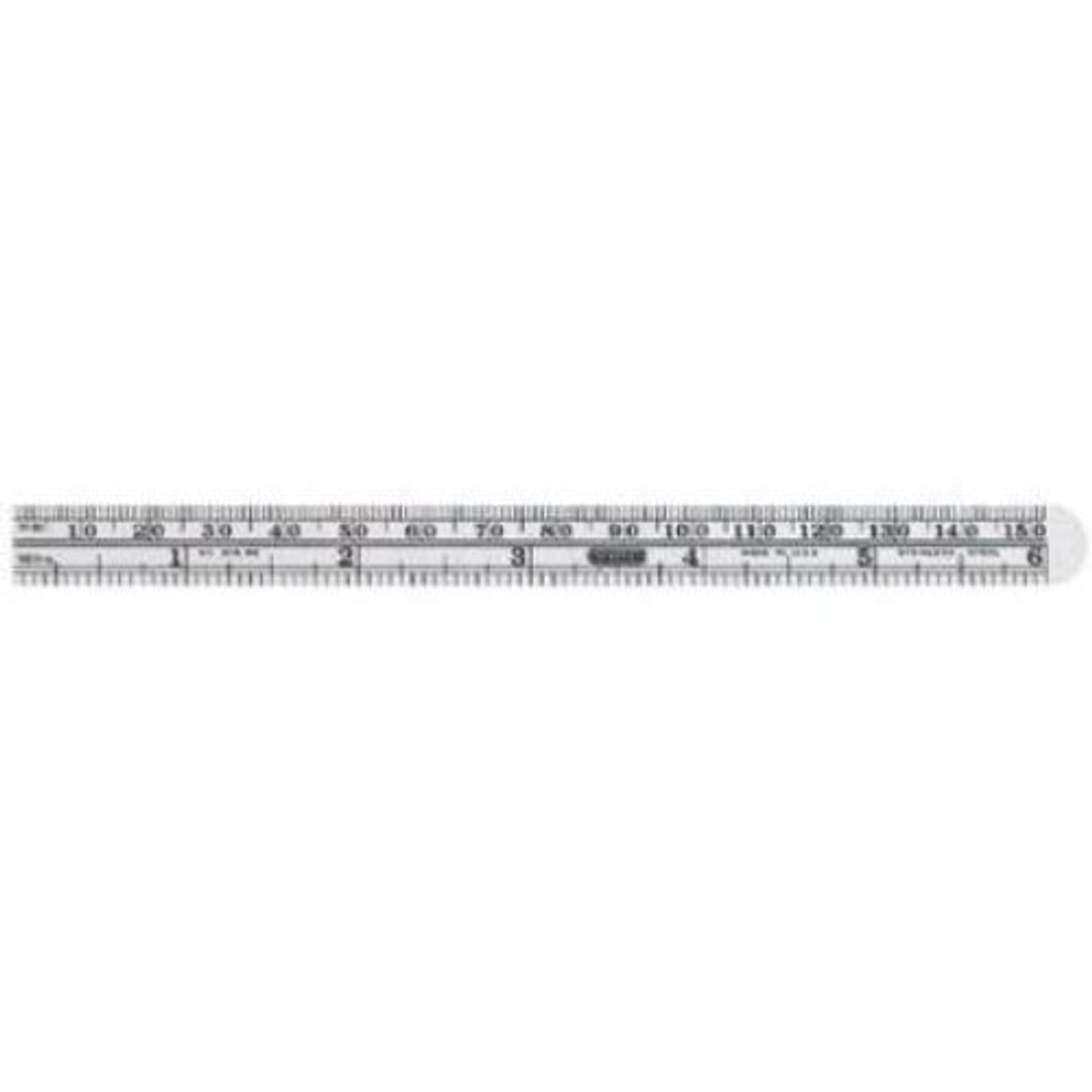 Precision Ruler, Flexible Stainless Steel, 6-In.