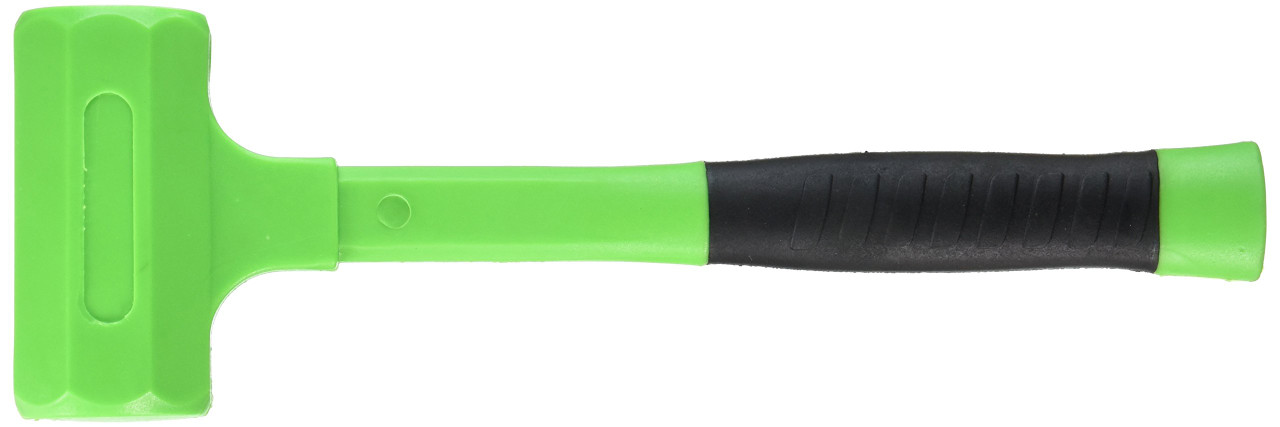 GRIP 41680 2 lb Deadblow Hammer - Green/Black - Steel Shot Filled Head