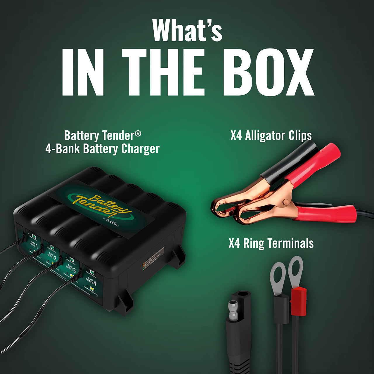 Battery Tender 10A Autobatterie-Ladegerät - 12V, Wählbar 6A/2A, Mit WLAN-App & Netzteil (für Auto, Motorrad, Wohnmobil)
