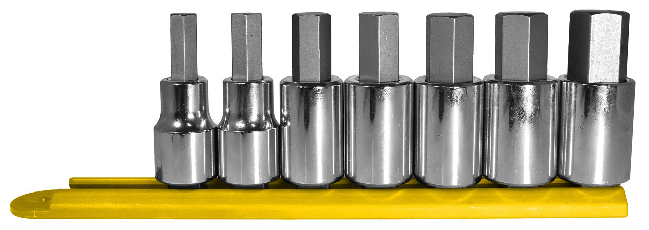 Mayhew Tools Innensechskant-Bit Set SAE - 10-teilig, Aus S2-Stahl, Verchromt