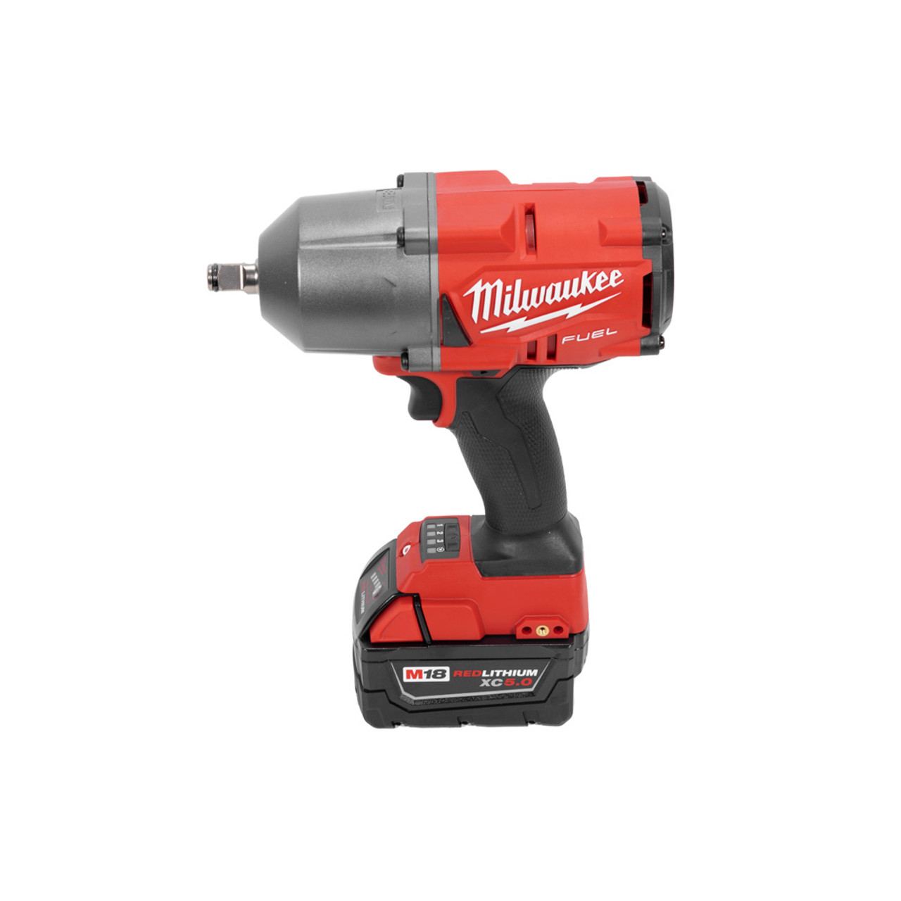 Milwaukee 2552-22 M12 FUEL Brushless Lithium-Ion in. Cordless Stubby Impact Wrench Kit with (1) Ah and (1) Ah Batteries - 2