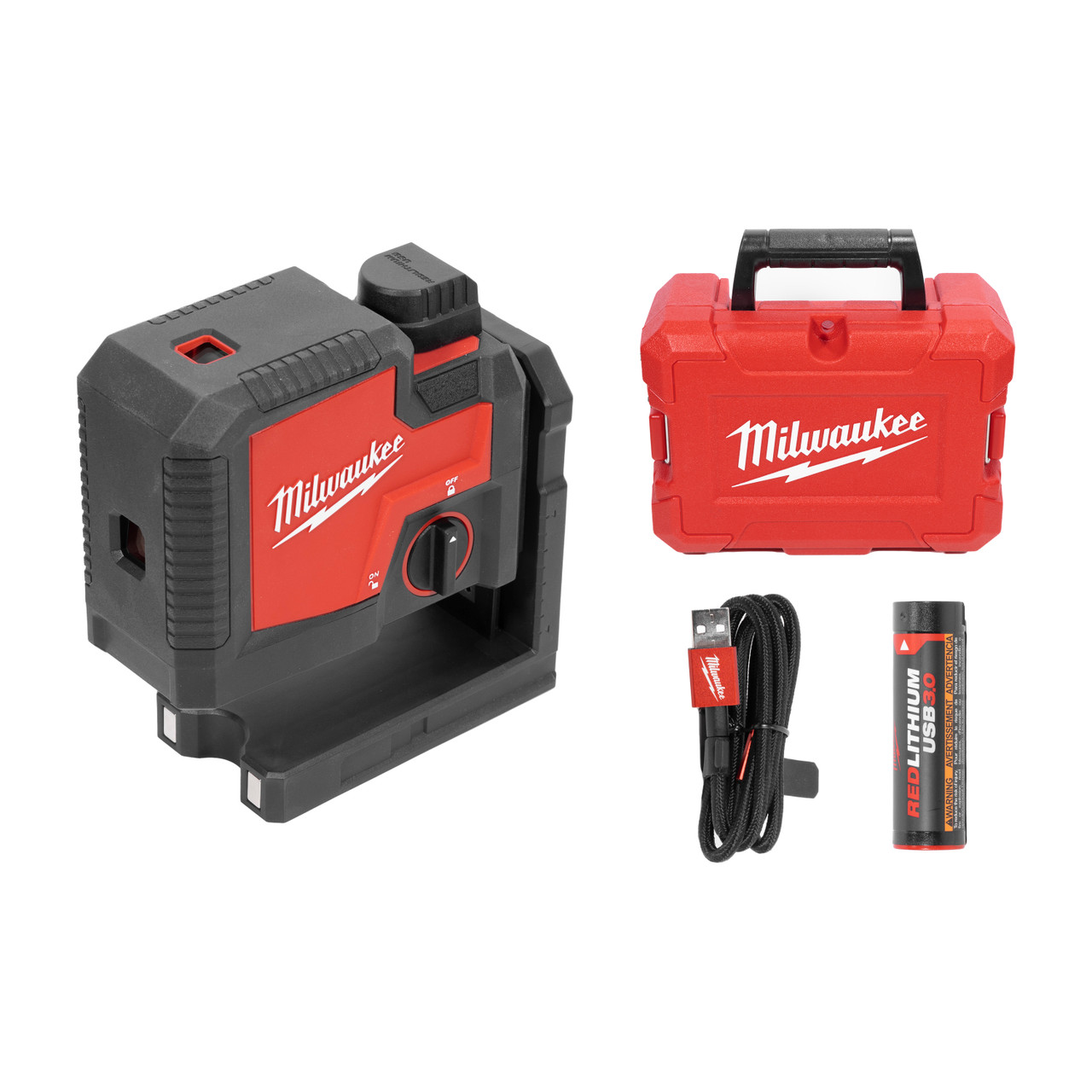 Milwaukee 3-Point Laser Level Green USB Rechargeable (3510-21