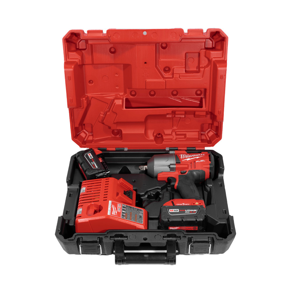 Milwaukee High Torque Impact Wrench Kit OneKey 0.5Inch Pin Detent