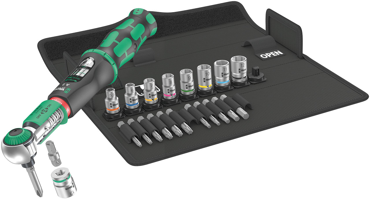 Wera 05075832001 Safe-Torque A 2 Set 1, Torque Wrench Set, 1/4