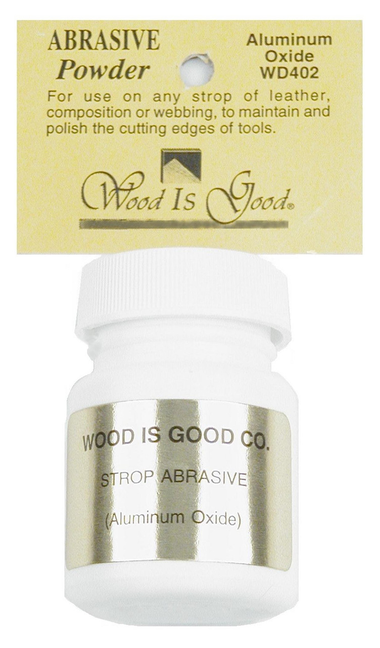 Wood Is Good WD402 Strop Abrasive Powder, 1oz, White JB Tools