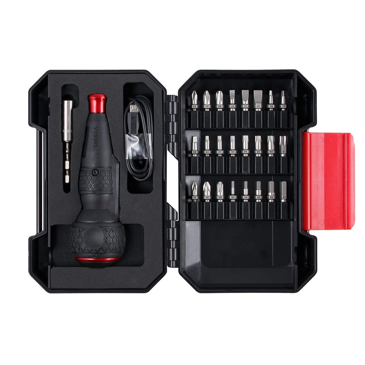 Vessel 220USB25U Rechargeable Screwdriver w/25pc bit set JB Tools