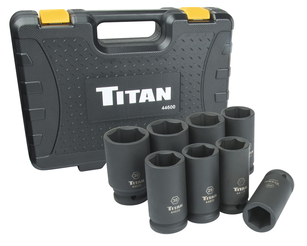 Titan Tools 8個3/4 インチ ドライブ メトリック ディープ インパクト