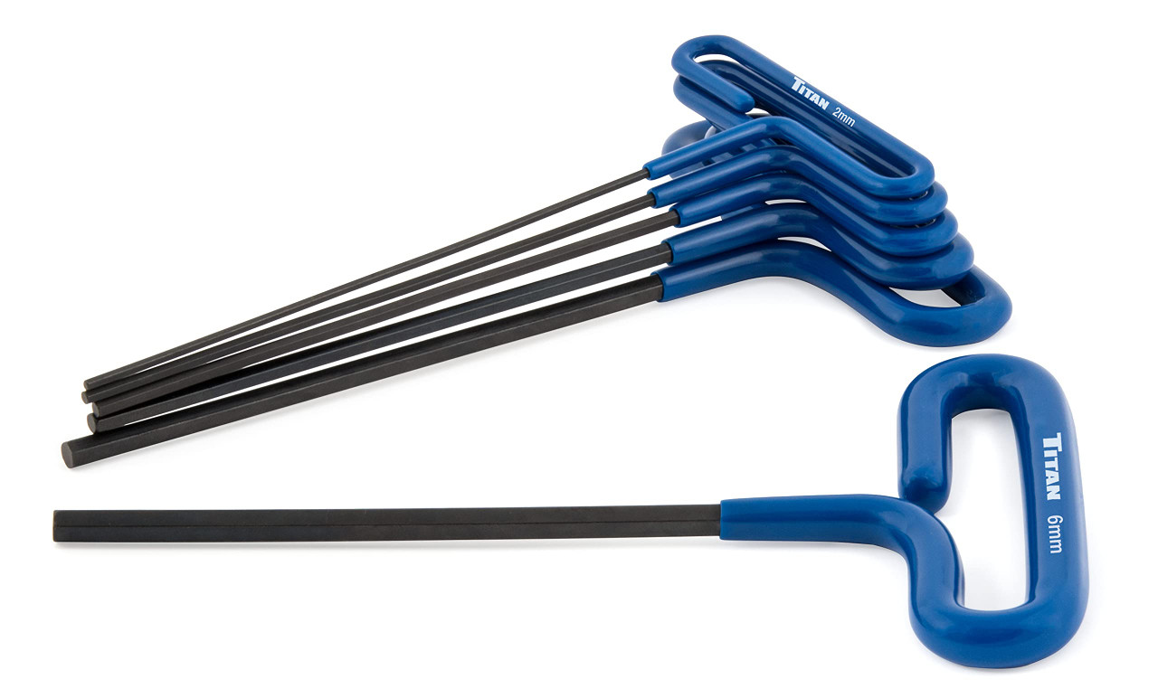 tenkoBANDEL 12点セット Titan Tools 6pc Metric T-Handle Hex Key Set (12769) | JB Tools