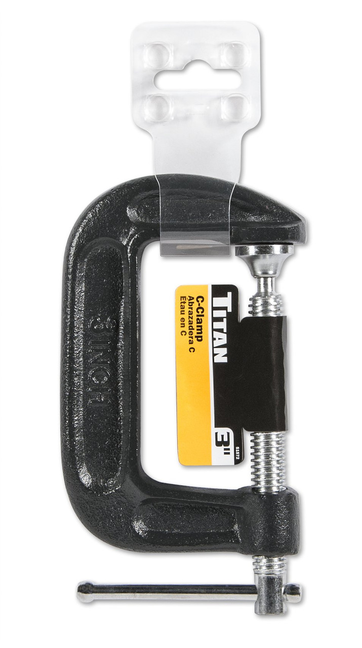 Titan Tools 3 in. Heavy Duty CClamp (51572) JB Tools