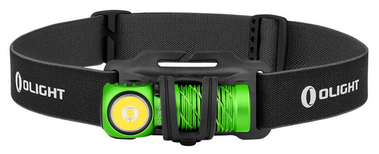 OLight Perun 2 Mini Lime Green Right-Angle LED Flashlight