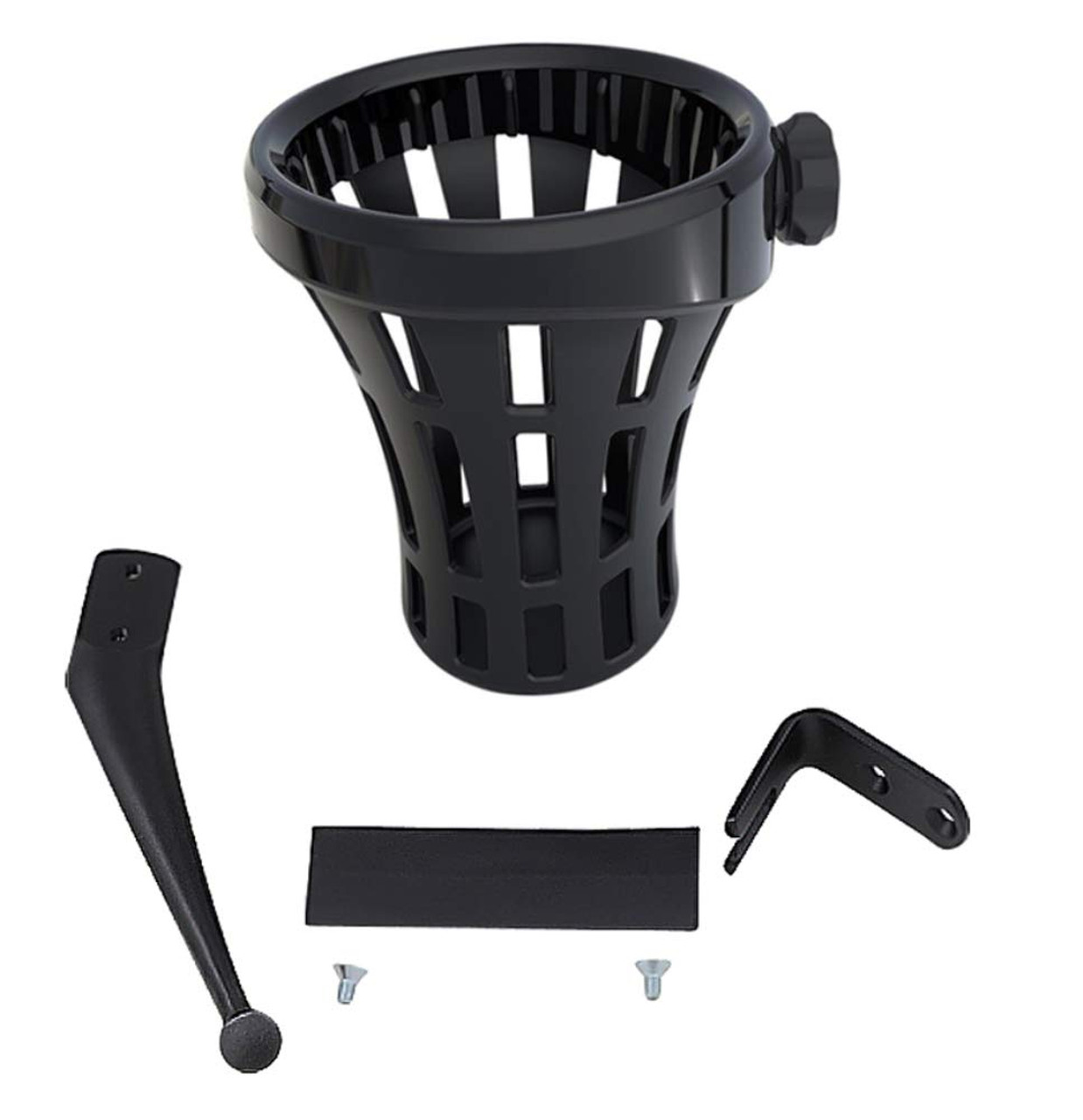 Ciro Black Big Ass Drink Holder With '14-Up Passenger Mount (50922)