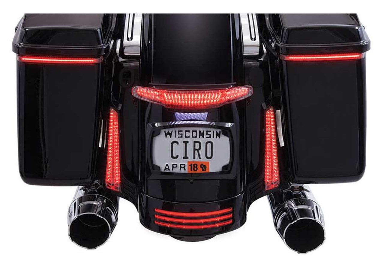 Ciro Latitude Taillight And License Plate Frame Holder Black