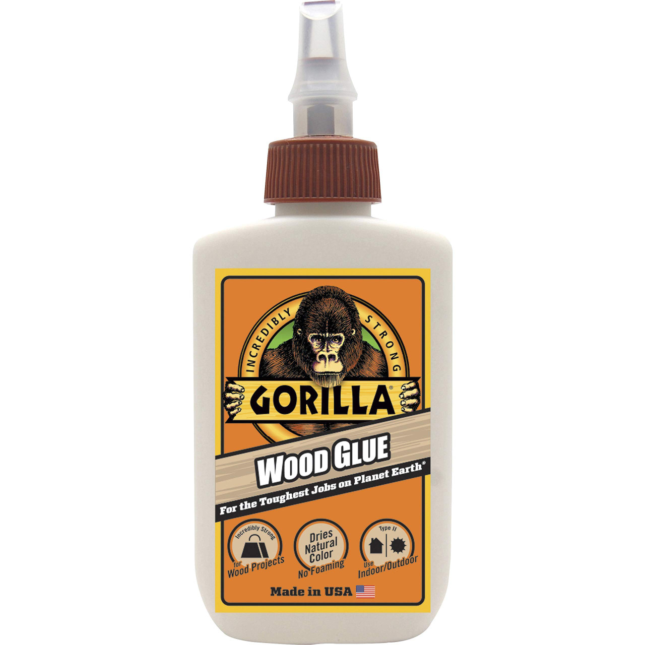 Gorilla Glue Wood Glue, 4 Ounce Bottle, Natural Wood Color (Pack Of 1)  (6202003)