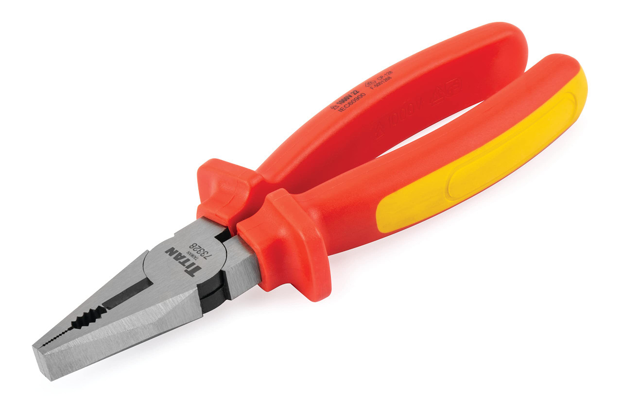 Titan 73328 8-Inch VDE Insulated Combination Pliers