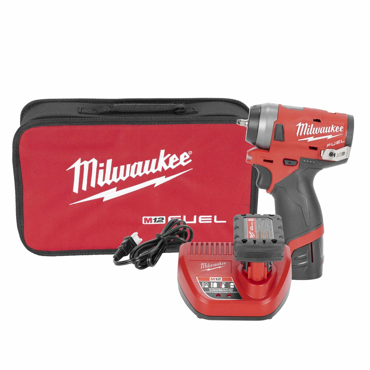 Milwaukee M12 FUEL Stubby Impact Wrench Kit 1/4