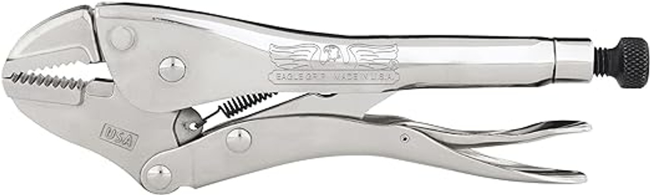 Malco Eagle Grip 7 in. Curved Jaw Locking Pliers with Wire Cutter (LP7WC)