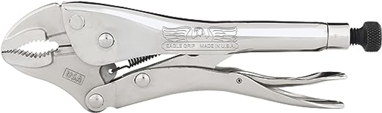 Malco Eagle Grip 7 in. Curved Jaw Locking Pliers with Wire Cutter (LP7WC)