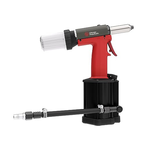 Riveteuse Hydraulique Pneumatique Chicago Pneumatic CP9882 - Capacité 3/16", Traction 1000 Kg, Pour Aluminium, Cuivre - Kit 4 Embouts