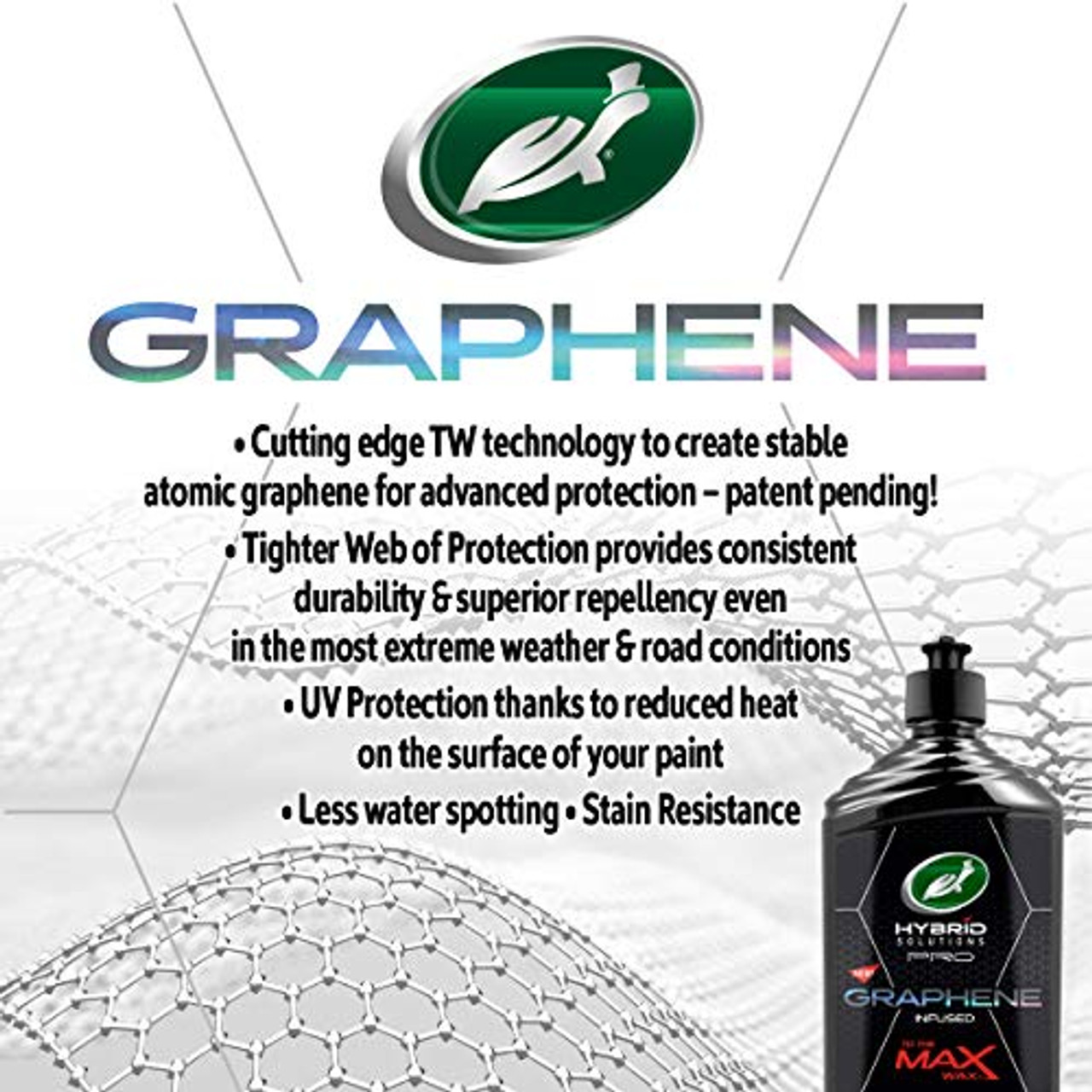 Turtle Wax Hybrid Solutions Pro To The Max Wax, Graphene Wax, 14 Oz.  (53479)