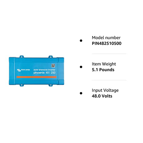 Victron Energy 800VA 48-Volt 230V AC Pure Sinusgolf Omvormer (Schuko