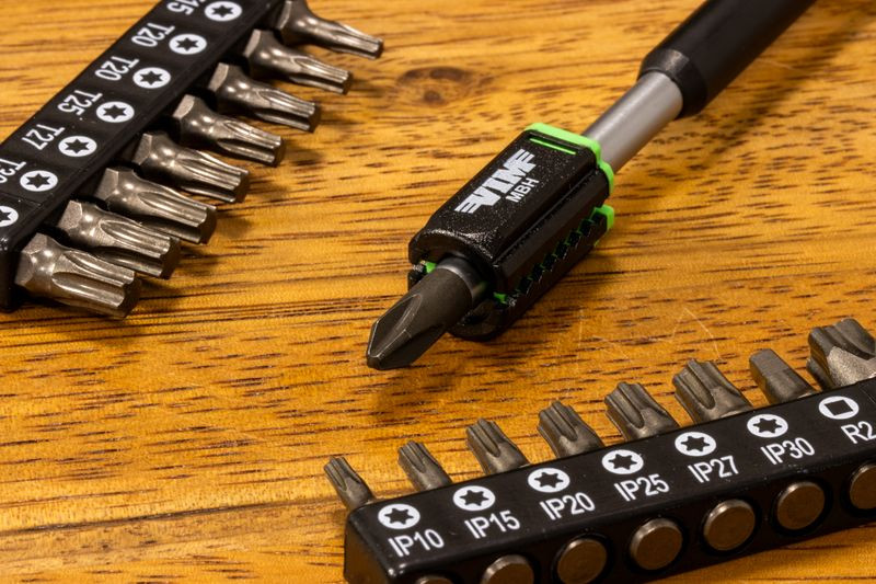 VIM Tools TESTEL Half Cut Stubby Bit-Set – 77-teilig Mit Torx, Sechskant & Adapter Für Enge Räume