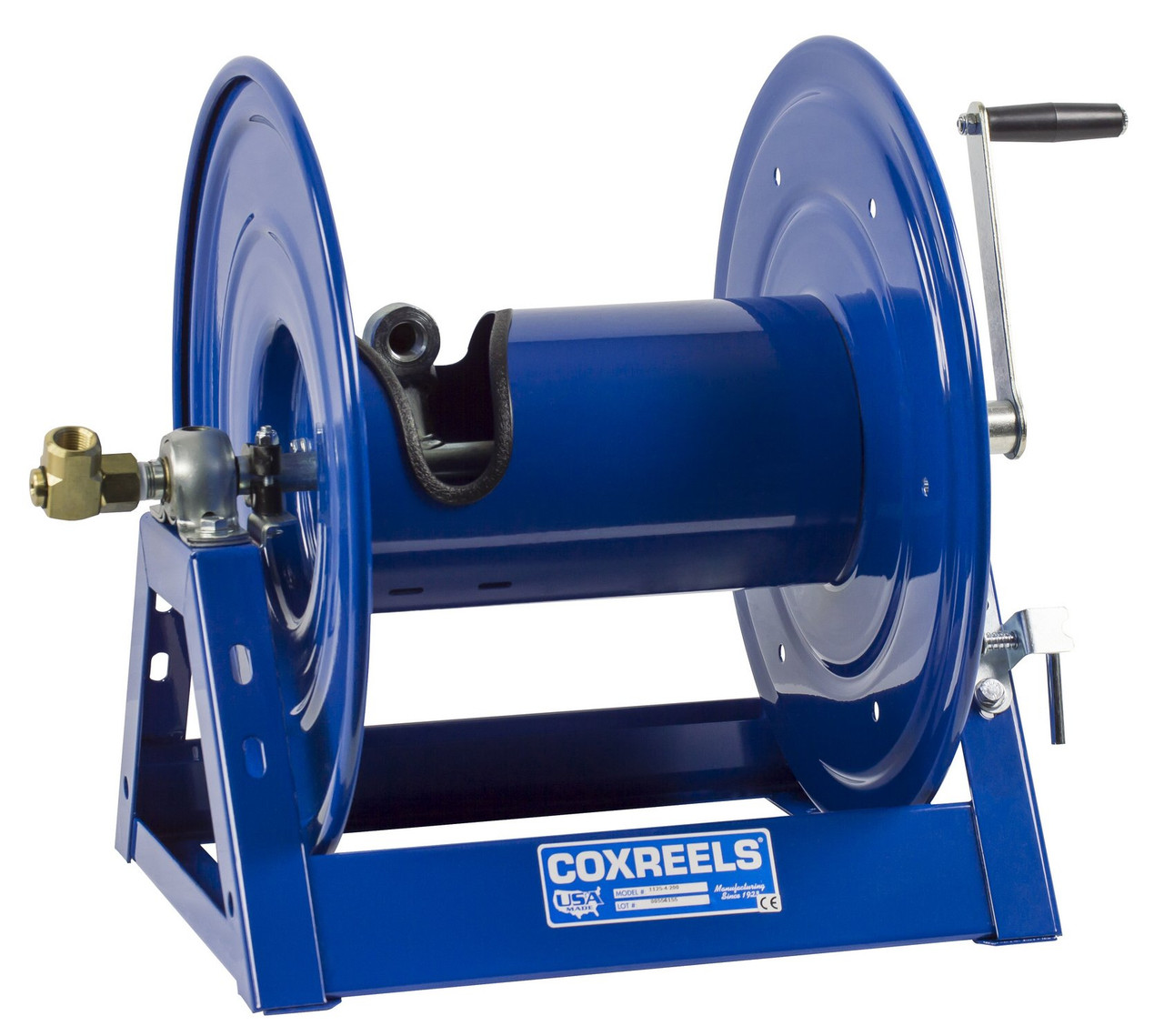 Coxreels Steel Hand Crank Hose Reel 3,000 PSI Holds 3/4 X 175