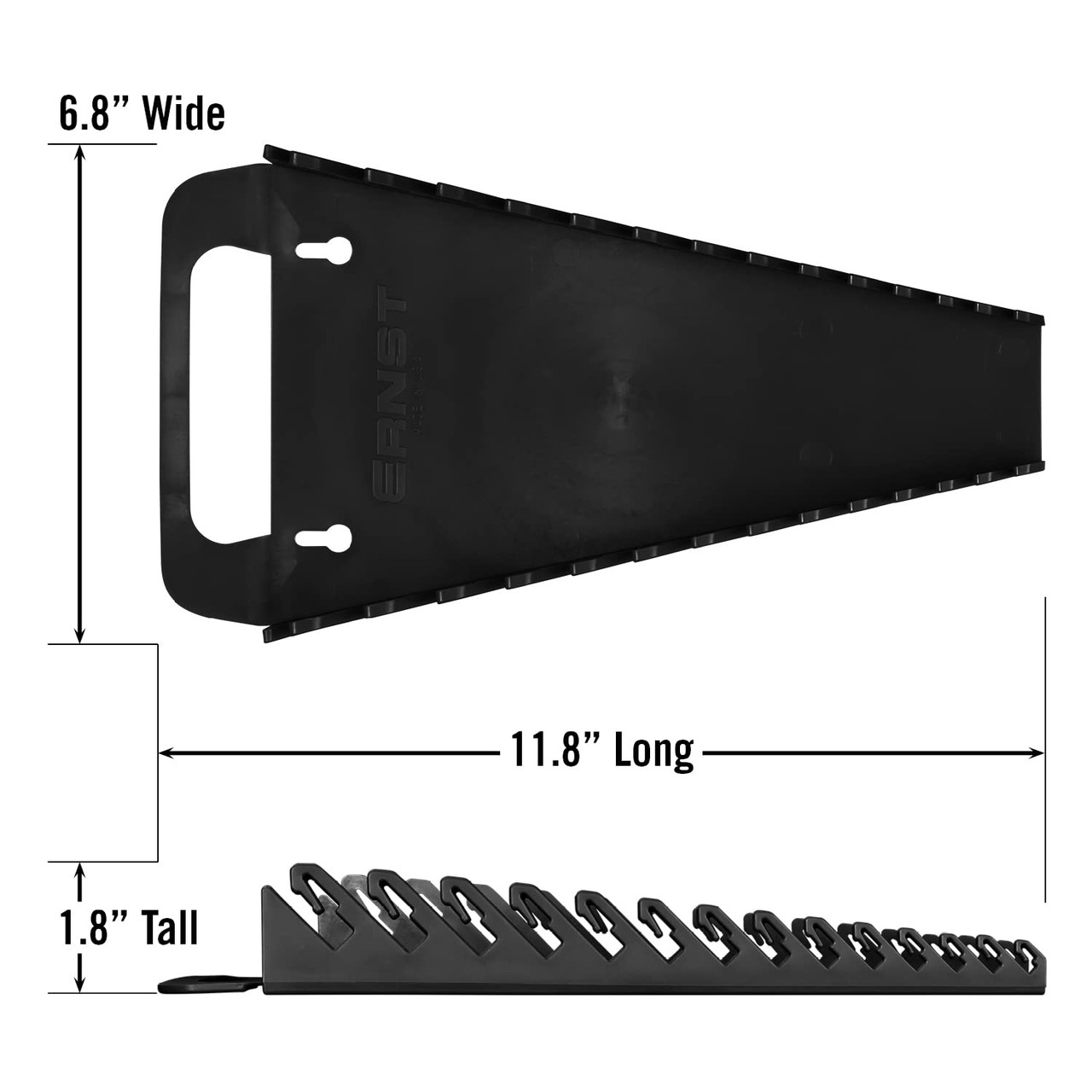 Ernst Manufacturing – Vassoi Porta Chiavi Per 16 Utensili (Rosso/Nero)