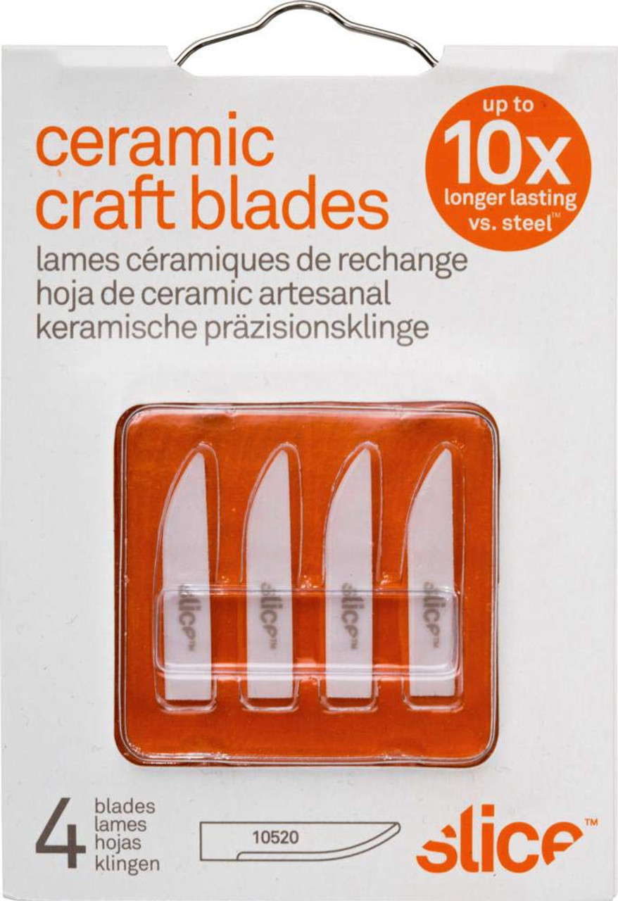 Slice Ceramic Box Cutter Blades (Pointed Tip, Pack of 4) 10408