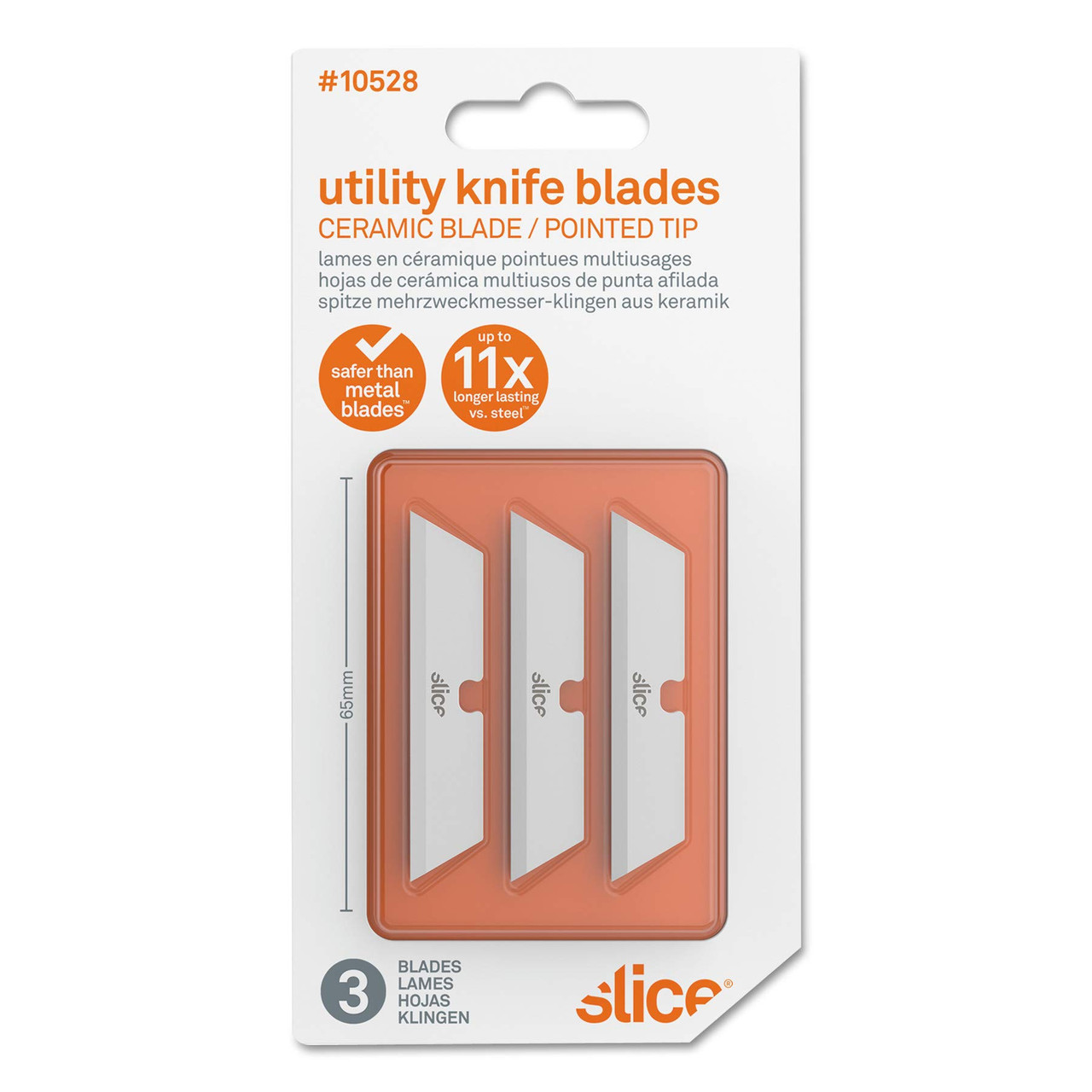 Slice Squeeze Knife, Box Cutter With Ceramic Blade, Finger Friendly (10494)