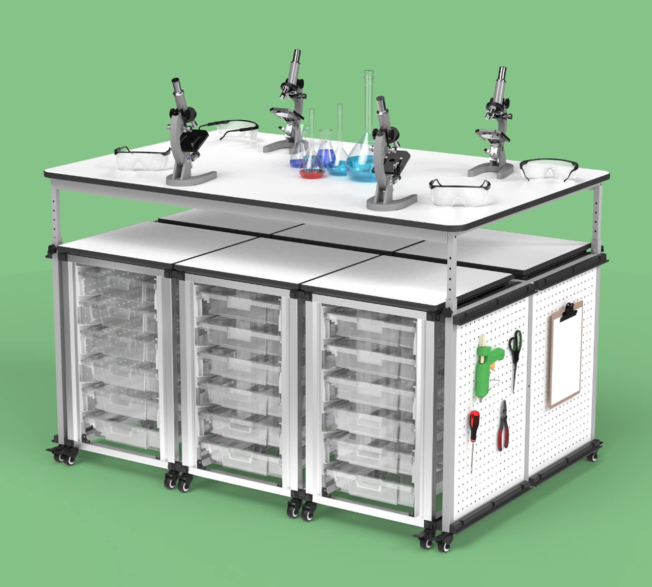 Luxor Workspaces Modular Makerspace And Science Lab Table (DTTB001 ...