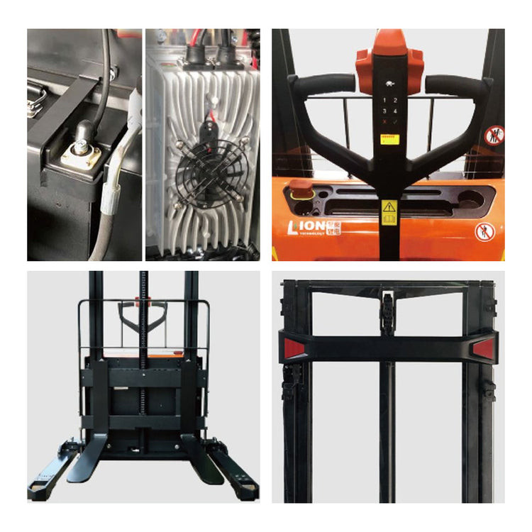 Noblelift PSE26N-114 Electric Walkie Straddle Stacker 2600lb | JB Tools