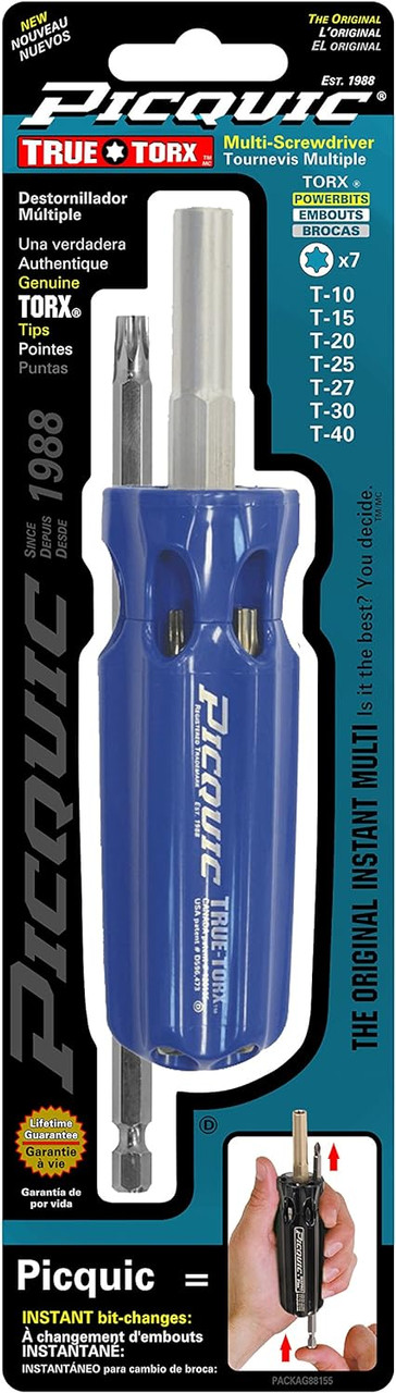 ◆ゆっち◆ Picquic Multi-Bit Screwdriver W/ Seven Genuine Torx Bits