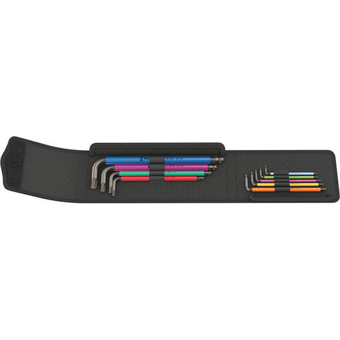 Wera 950 SPKL/9 SM N Multicolour L-Key Set Imperial 05022639001